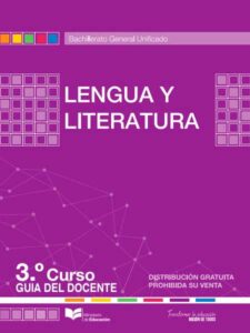 Guía del Docente Lengua y Literatura 3 Bachillerato